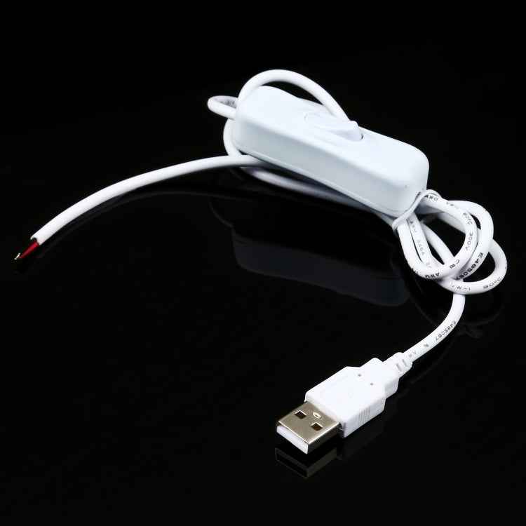 USB Electrical Connector Power Cable for LED Light Bar, with Switch, Cable Length: 1m