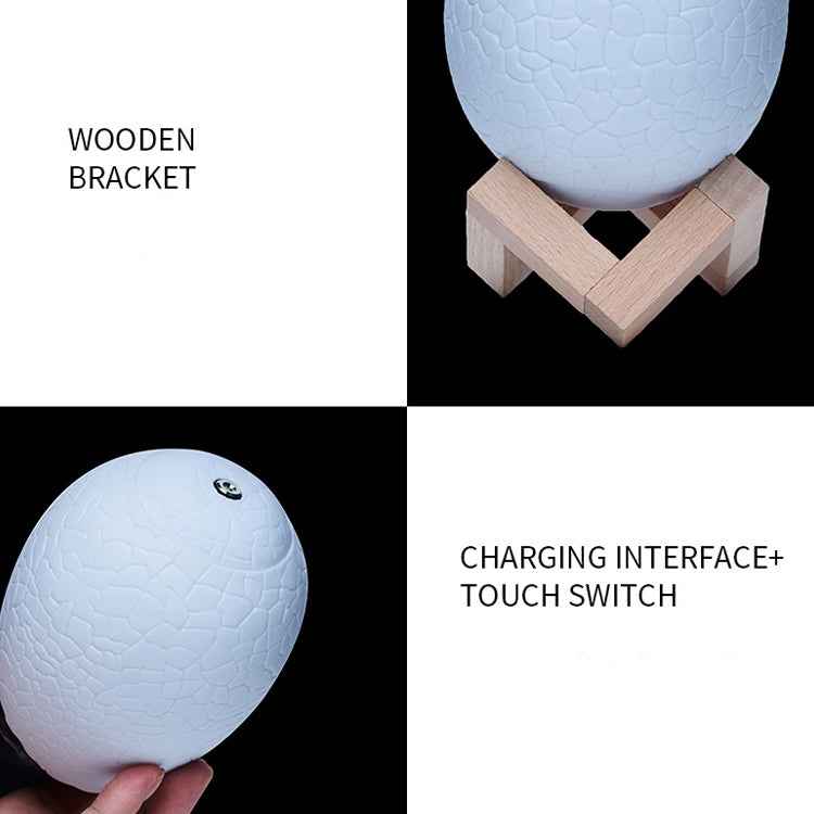 Tyrannosaurus Shape Creative Touch 3D Decorative Night Light, 3-color Patting Version