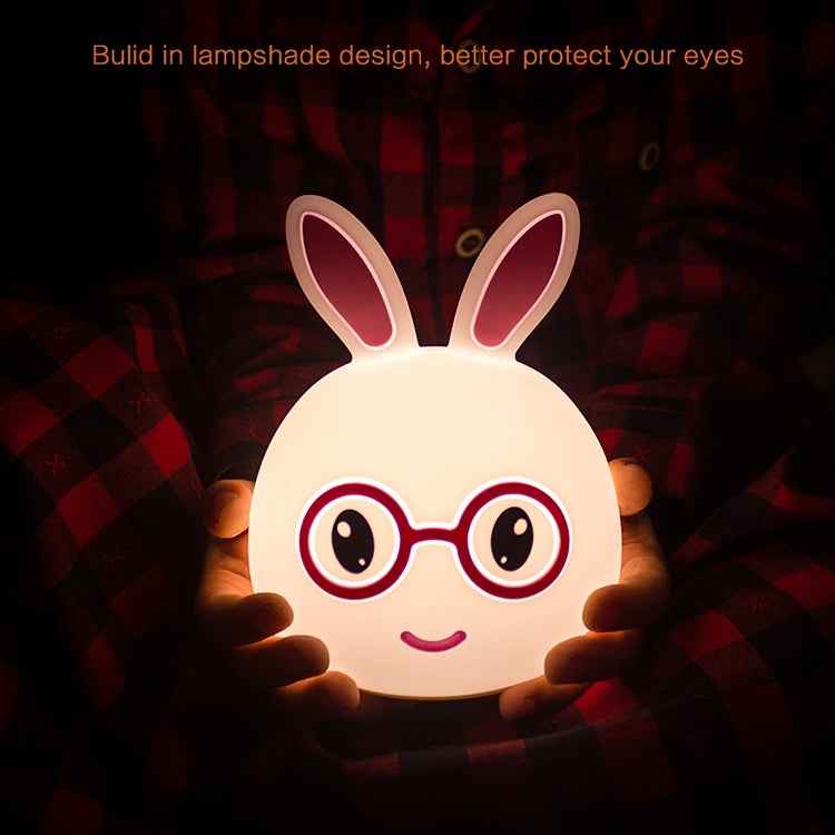 Happy Rabbit Creative Touch 3D LED Decorative Night Light, USB Charging Version
