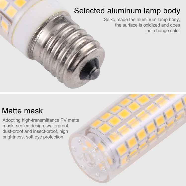 E17 102 LEDs SMD 2835 2800-3200K LED Corn Light, AC 110V