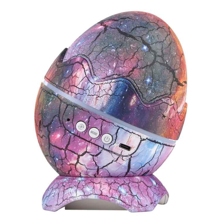 6W Cracked Egg-shaped Remote Control LED Starry Sky Projection Lamp