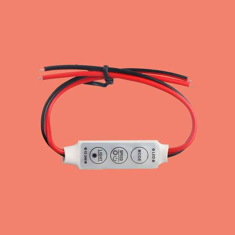 5PCS Mini 3 Keys Controller Dimmer for Single Color LED Strip Light, DC 12-24V