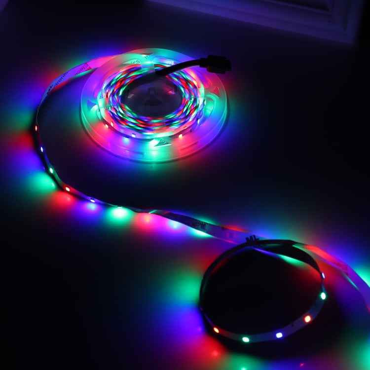 Bare Board 2835 SMD RGB LED Rope Light, 60 LED/m, Length: 5m, 12V 2A 100-240V, with 44-key Remote Control, 2835 SMD RGB LED, 5m, with 44-key Remote Control