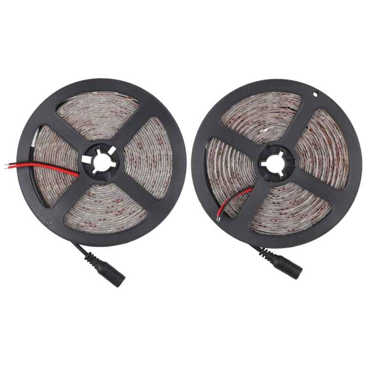 2pcs Bare Board 2835 SMD Dimmable White Light / Warm Light LED Rope Light, 60 LED/m, Length: 5m, 12V 2A 100-240V