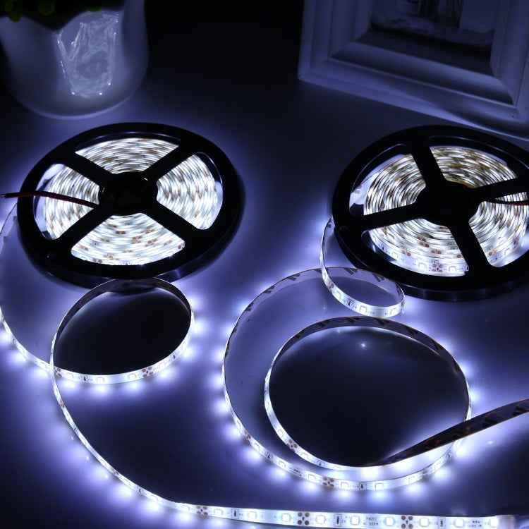 2pcs Bare Board 2835 SMD Dimmable White Light / Warm Light LED Rope Light, 60 LED/m, Length: 5m, 12V 2A 100-240V