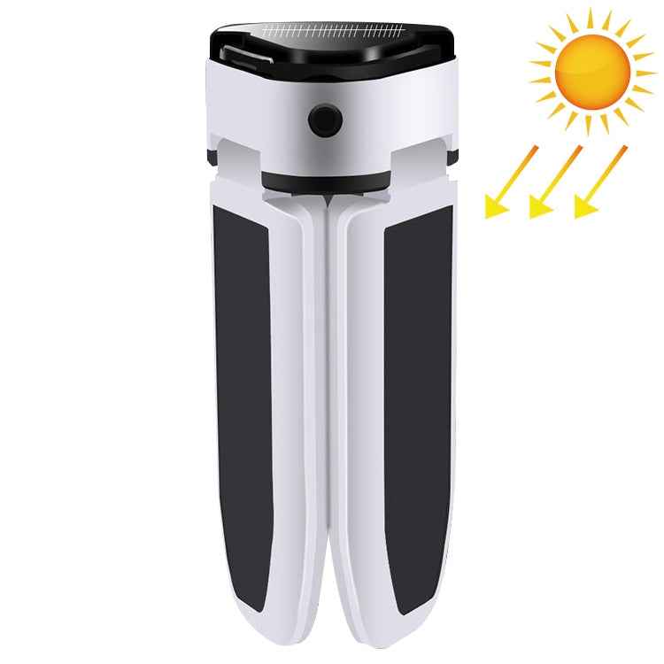 Multifunctional Solar USB Charging 60 LED Trefoil Camping Lamp Outdoor Tent Portable Lamp Flashlight Emergency Light Bulb Light, Style: Solar