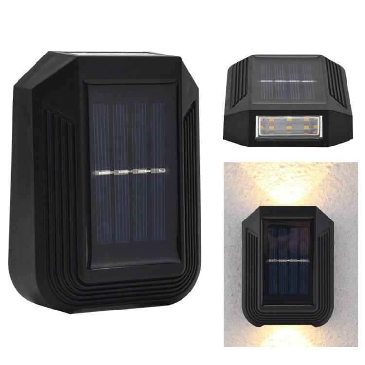 6 LED Solar Wall Lamp Outdoor Decorative Garden Up And Down Light