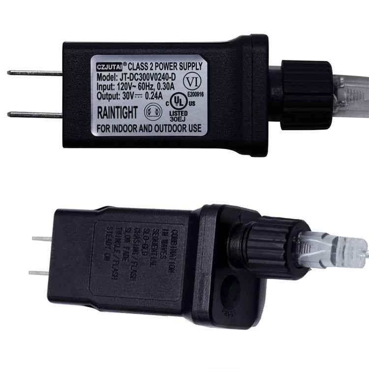 100 LEDs Fairy String Decorative Light with End Joint & 8 Model Functions, US Plug