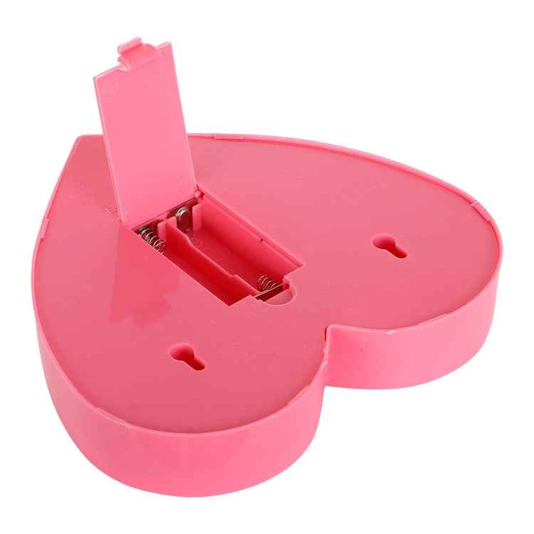 2 x AA Batteries Powered Party Festival Table Wedding Lamp Night Light, Heart(Pink)
