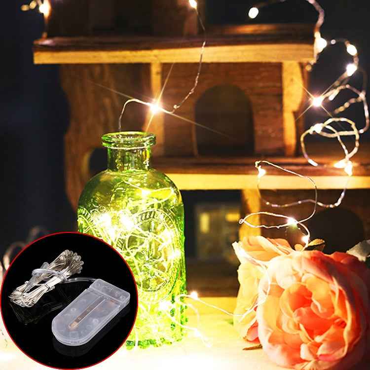 20 LEDs SMD 0603 IP65 Waterproof CR2032 Button Batteries, 2m Green Light, 2m Red Light, 2m Blue Light
