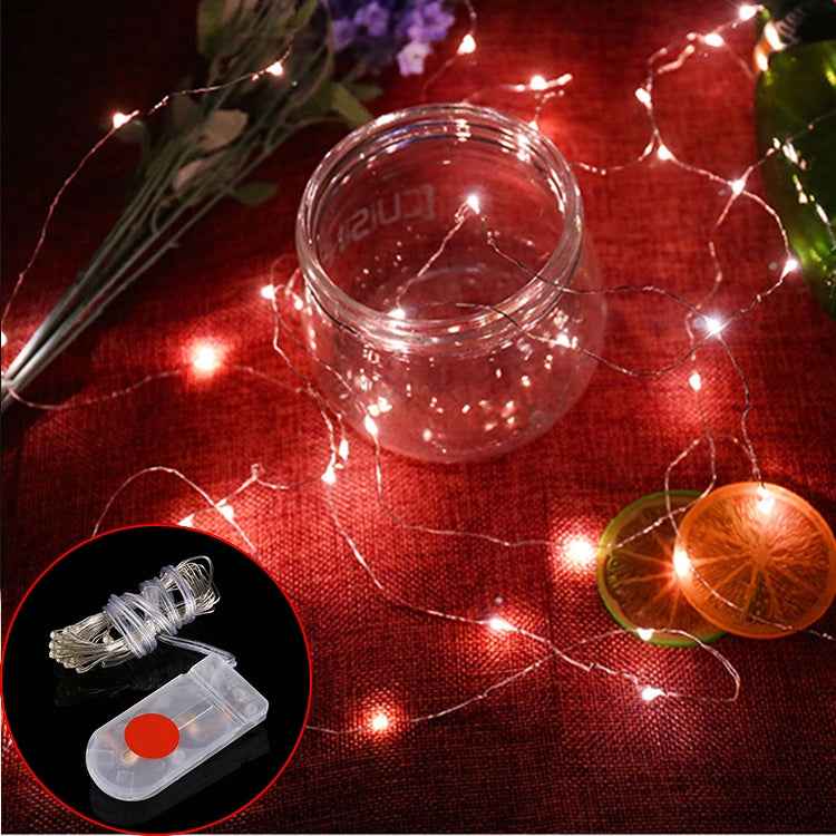 20 LEDs SMD 0603 IP65 Waterproof CR2032 Button Batteries, 2m Green Light, 2m Red Light, 2m Blue Light