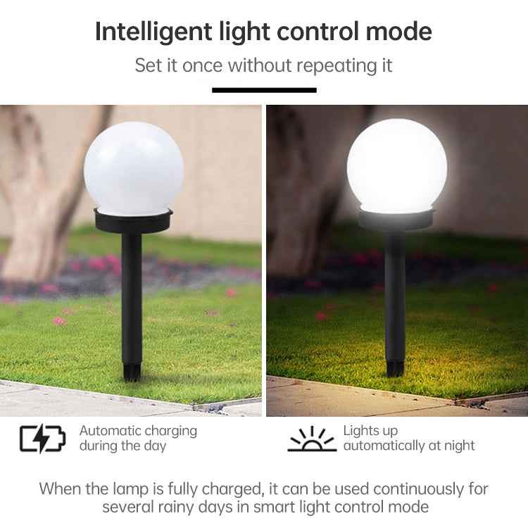 2pcs Light-controlled Bulb-shaped Lawn Light Outdoor Garden Light LED Solar Light