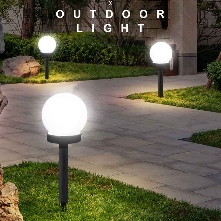 2pcs Light-controlled Bulb-shaped Lawn Light Outdoor Garden Light LED Solar Light