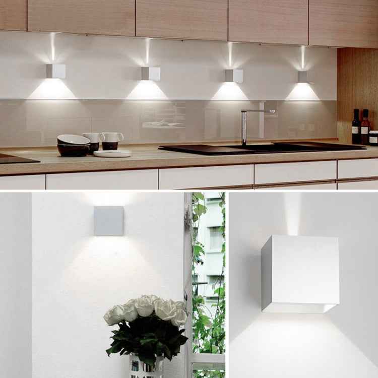 IP65 Waterproof Cubic Shape Outdoor and Indoor Decorative Light for Living Room, Bedroom, Aisle, Hotel, AC 85-265V