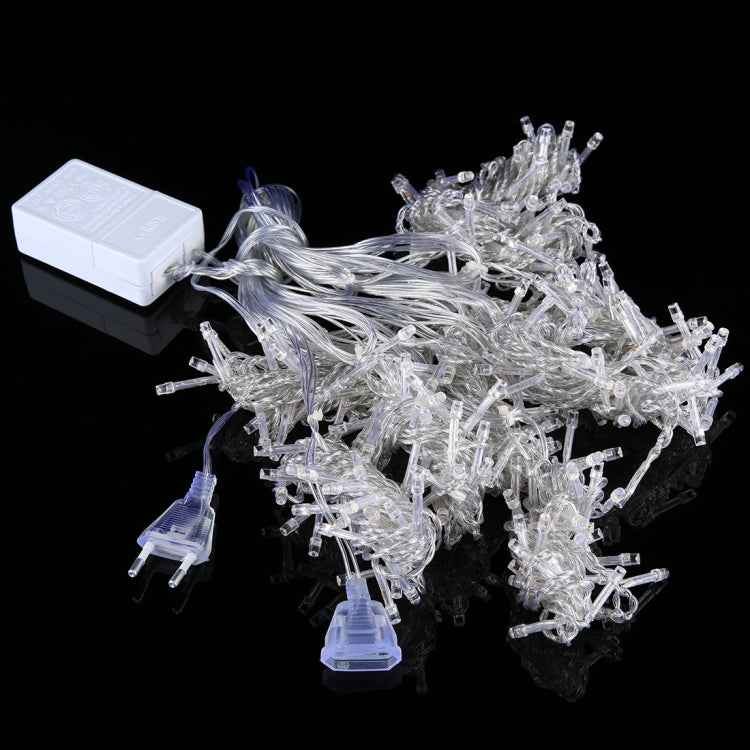 300 LEDs Curtain String Light with End Joint & Multi-function Controller & Memory Waterproof, EU Plug, AC 220V