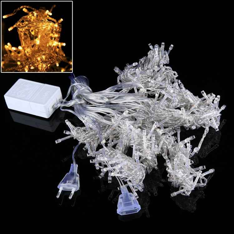 300 LEDs Curtain String Light with End Joint & Multi-function Controller & Memory Waterproof, EU Plug, AC 220V