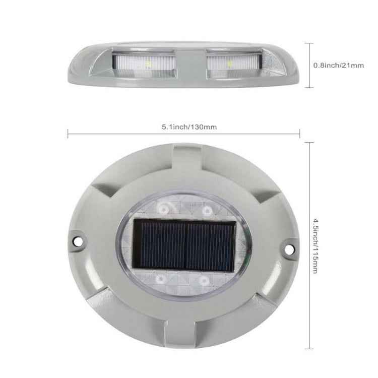 4 PCS LED Solar Powered Embedded Ground Lamp IP68 Waterproof Outdoor Garden Lawn Lamp