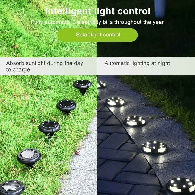 10 LEDs Solar Outdoor Garden Waterproof Buried Light