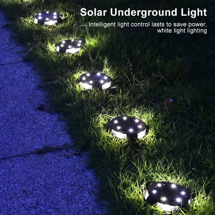 10 LEDs Solar Outdoor Garden Waterproof Buried Light