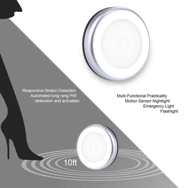 6 LEDs Mini Lamp for Closet / Cabinet / Stairways / Bedroom, Sensor Distance: 5m, DC 5V