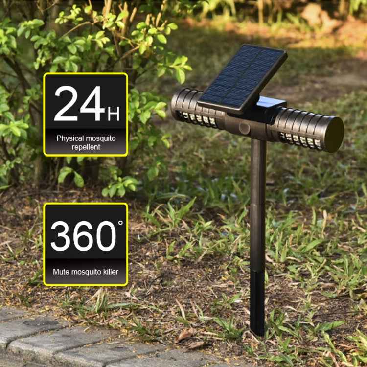 SZ-16008 Solar Mosquito Killer Light Outdoor IP65 Waterproof LED Landscape Garden Ground Plug Mosquito Trap Decorative Lawn Lamp
