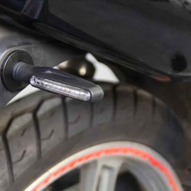 4 PCS DC 12V Motorcycle 12-LED Turn Signal Indicators Blinker Light, (Yellow Light)