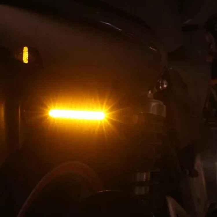 4 PCS DC 12V Motorcycle 12-LED Turn Signal Indicators Blinker Light, (Yellow Light)