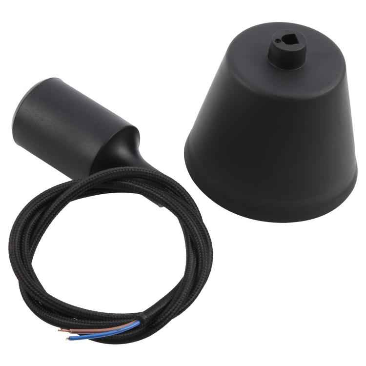 E27 Lamp Holder DIY Ceiling Chandelier Light Bulbs Screw Silicone Base Socket, Cable Length: 1m