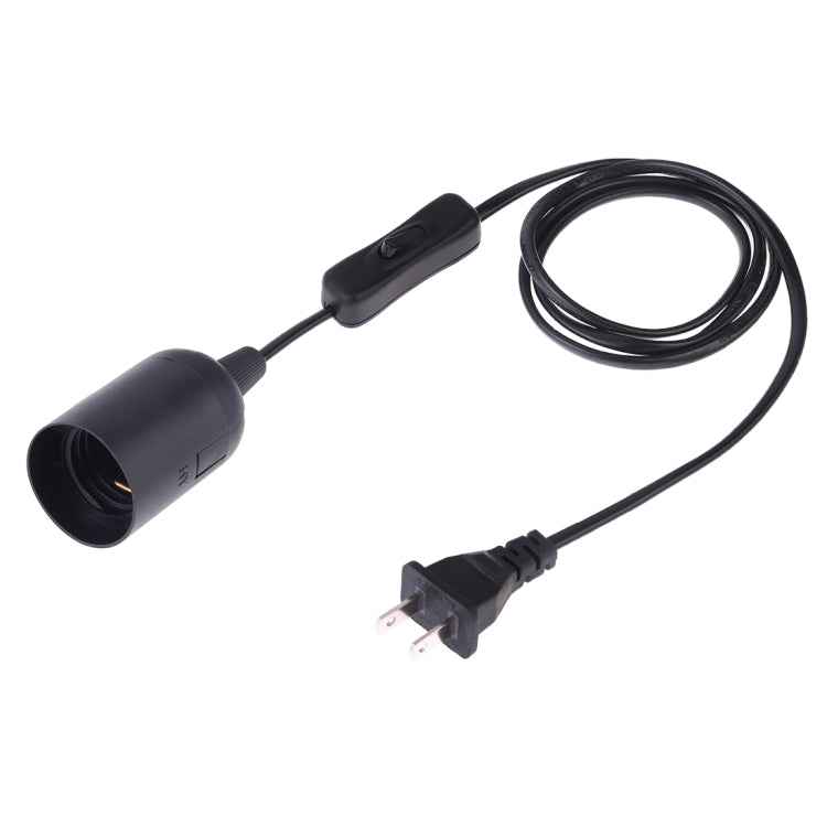 E27 Wire Cap Switch Lamp Holder Chandelier Power Socket with 1.2m Extension Cable, Small UK Plug