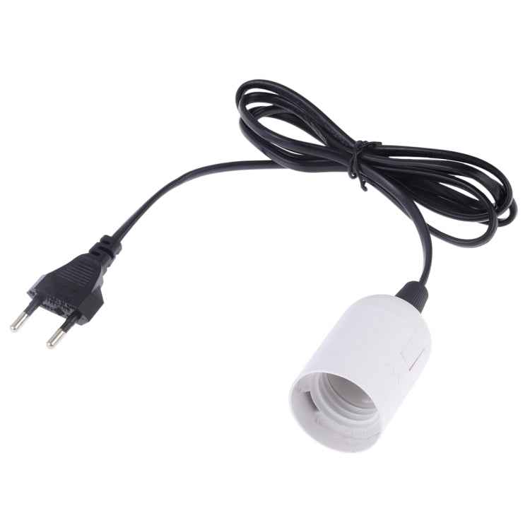 E27 Wire Cap Lamp Holder Chandelier Power Socket with 1.2m Extension Cable, Small UK Plug