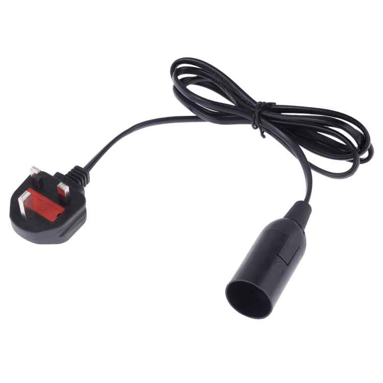 E14 Wire Cap Lamp Holder Chandelier Power Socket with 1.2m Extension Cable, Small UK Plug