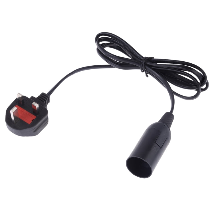 E14 Wire Cap Lamp Holder Chandelier Power Socket with 1.2m Extension Cable, Small UK Plug