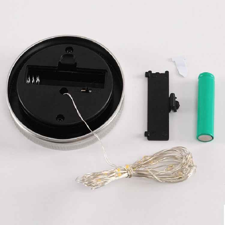 10 LEDs Solar Energy Mason Bottle Cap Pendent Lamp Outdoor Decoration Garden Light, Not Include Bottle Body