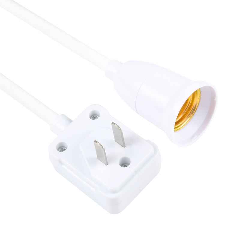 E27 Bulb Holder Flexible Extension Converter with Switch, US Plug