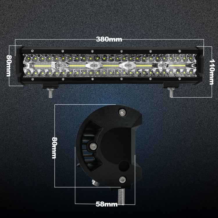15 inch 75W 7500LM 6000K LED Strip Working Refit Off-road Vehicle Lamp Roof Strip Light