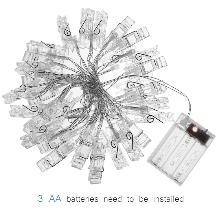 40 LEDs 3 x AA Batteries Box Chains Lamp Decorative Light for Home Hanging Pictures, DIY Party, Wedding, Christmas Decoration, 4m