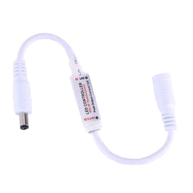 Mini Single Color LED Controller with 11 Keys RF Remote Control, DC 5-24V(White)