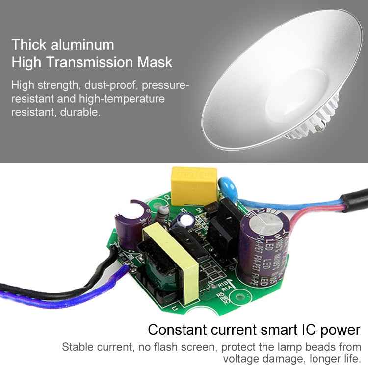 30W Warehouse Workshop Factory LED Mining Lamp Explosion-proof Light, Hook without Chain Engineering Version