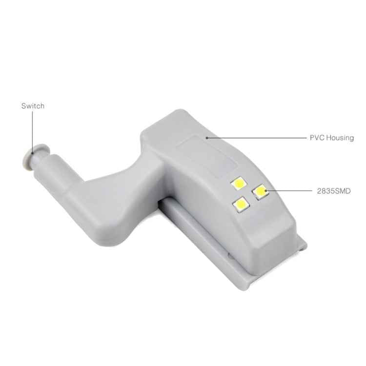 0.3W Universal Inner Hinge LED Sensor lamp Cupboard 3 LEDs Night light Auto ON/OFF Bulb