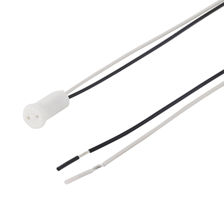 10 PCS G4 LED Crystal Head Light Bulb Halogen Lamp Socket Holder, Cable Length: 20cm