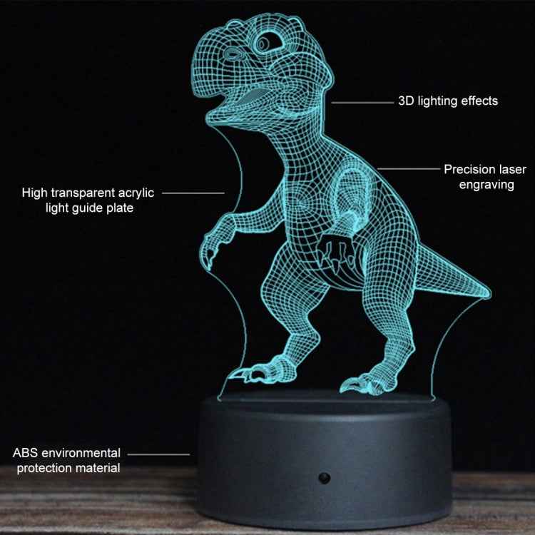 DC01 Crack Base Bicycle Creative 3D Colorful LED Decorative Night Light, Remote Control Version