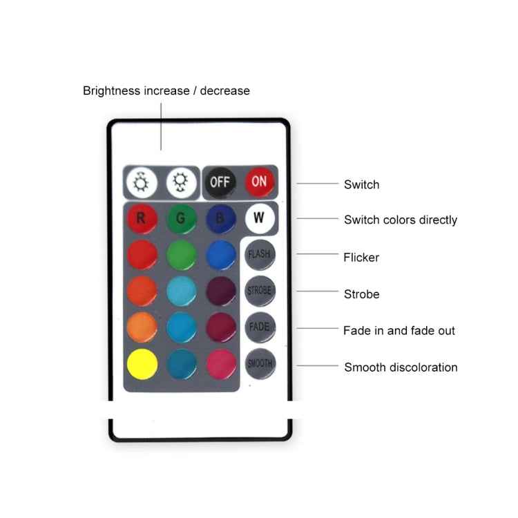 DC01 Crack Base Bicycle Creative 3D Colorful LED Decorative Night Light, Remote Control Version