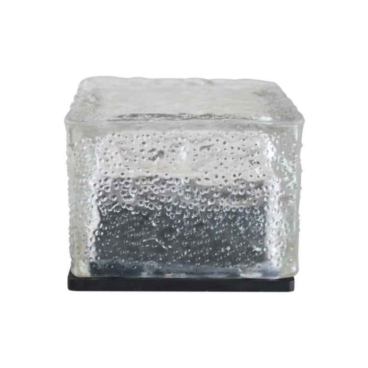 IP68 Waterproof Solar Powered Tempered Glass Outdoor LED Buried Light Garden Decoration Lamp with 0.2W Solar Panel