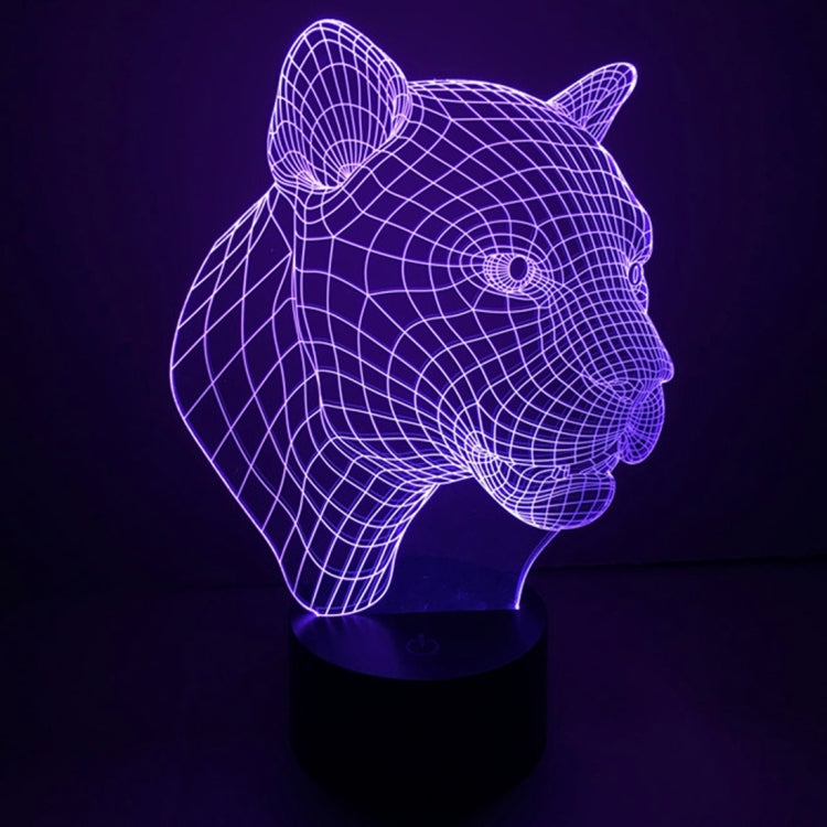 7 Color Discoloration Creative Visual Stereo Lamp Desk Lamp Night Light, Leopard Style
