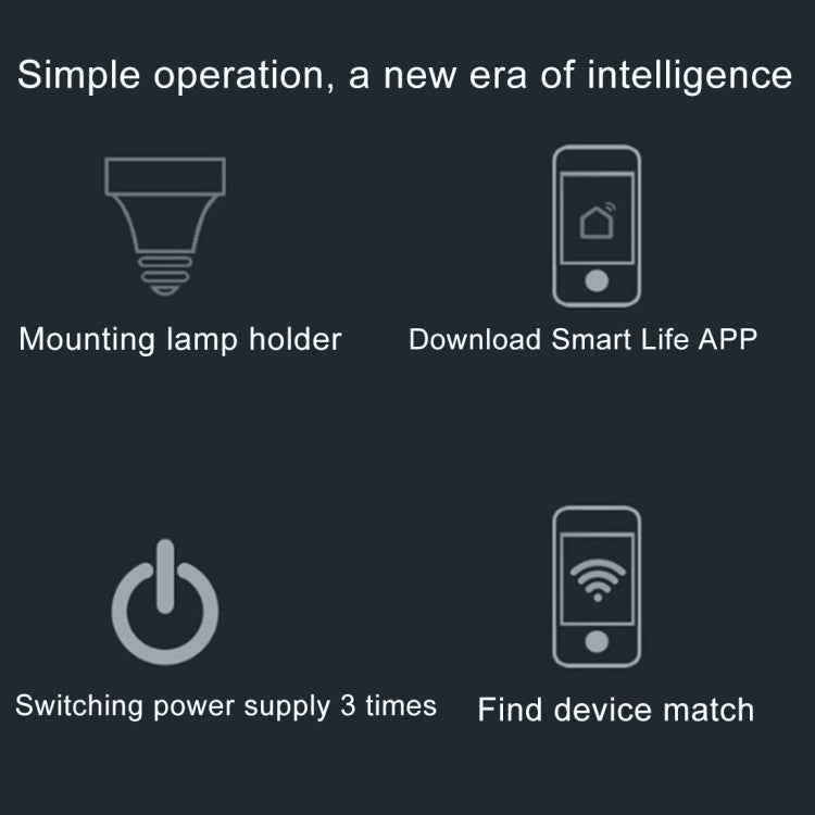 200W Max E27 APP Remote Control WiFi Smart Light Bulb Adapter Lamp Base Works with Alexa Echo & Google Home, AC 100-250V