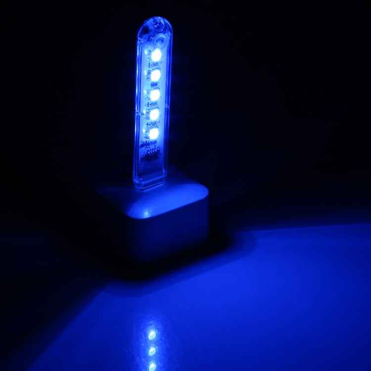 5V Colorful 5LEDs USB LED Light Portable Small Night Light with Switch
