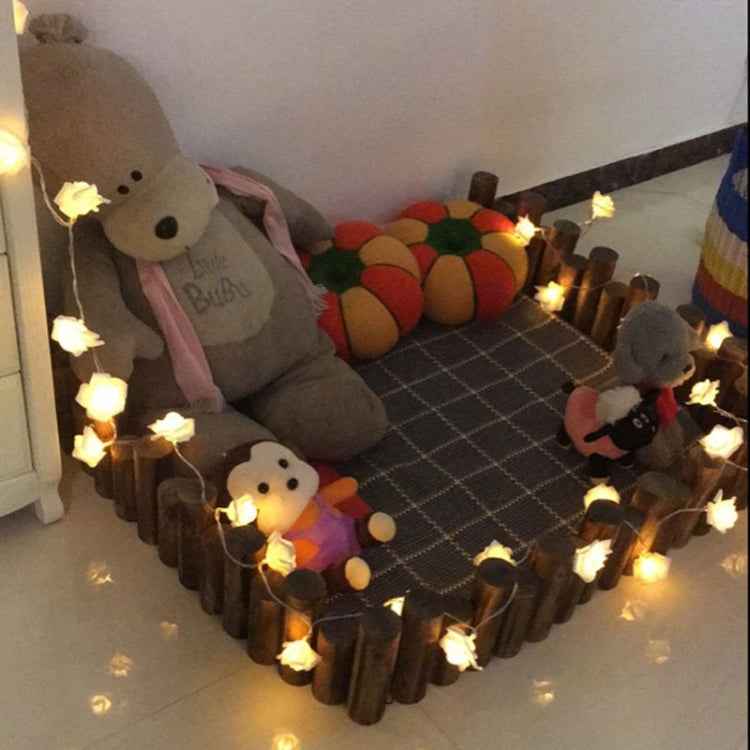 20 LEDs Teenage Style Warm Fairy Decorative Lamp for Christmas, Wedding, Bedroom, Rose