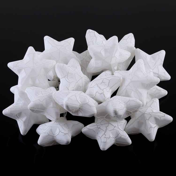 20 LEDs Teenage Style Warm Fairy Decorative Lamp for Christmas, Wedding, Bedroom, Cracked Star