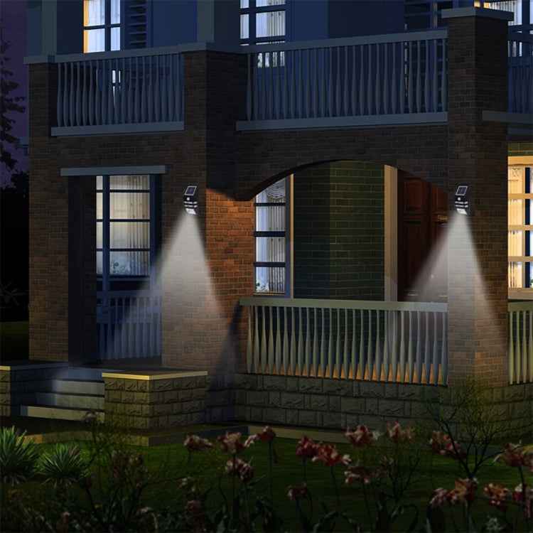 80 LM 6000-6500K Outdoor Wall Light with 5V 0.5W Solar Panel