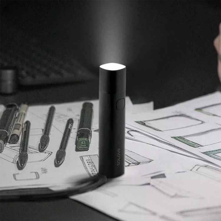 Original Xiaomi Youpin SOLOVE LED Flashlight 3000mAh USB Multi-function Portable Lighting